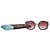 Autre Marque Gafas de sol redondas FACE À FACE Paris Wonder 1 - Acetato Burdeos y Naranja - vista 2
