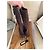 Autre Marque Bottes hautes Flexa en daim marron - vue 3