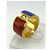 Anello Fendi The Fendista Size L Blu/Magenta/Oro - vista 9