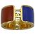 Anello Fendi The Fendista Size L Blu/Magenta/Oro