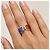 Anello Fendi The Fendista Size L Blu/Magenta/Oro - vista 2