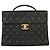 Chanel Vintage Two-Tone Kelly Top Handle Quilted Caviar Jumbo