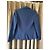 Autre Marque Blazer Joules azul marinho com espinha de peixe e forro floral - vista 3