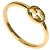 Anillo Gucci Interlocking #8 en oro amarillo de 18K