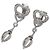 Orecchini Cartier Nuage in diamanti e oro bianco 18K