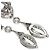 Orecchini Cartier Nuage in diamanti e oro bianco 18K - vista 4