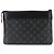 Louis Vuitton Monogram Eclipse Pochette Voyage Souple Clutch Handbag - vista 3