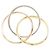 Anello Cartier Trinity in oro rosa bianco e giallo 18K - vista 3