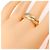Anello Cartier Trinity in oro rosa bianco e giallo 18K - vista 4