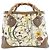 Gucci Handtasche 308360 Braun Multicolor Leder Canvas