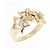 Autre Marque Anello fede Tiffany in oro giallo 18K e diamanti