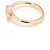 Bague Bucherer B Dimension Or Rose 750/18K Diamants Brillants 0,08 ct Taille 55 - vue 2