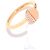 Bague Bucherer B Dimension Or Rose 750/18K Diamants Brillants 0,08 ct Taille 55 - vue 5