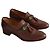 Mocassini Gucci in pelle marrone - vista 3