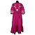 Antik Batik Kleid aus Baumwolle Lila