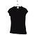 T-shirt preta de viscose Courreges