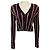 Missoni Strickcardigan mit Pailletten-Streifen in Rosa / Schwarz / Silber