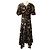 Vestido midi Ulla Johnson Odessa Multi Floral Heleen com mangas bufantes - vista 3