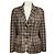 Blazer a quadri in lana e alpaca Taupe / Brown Multi Christian Dior