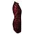 Balmain Mini-Cocktailkleid mit metallischem Animal-Print Rot / Schwarz - Ansicht 2