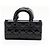 Dior  mala Lady D-Joy Small em pele de vitela e verniz Cannage com pega superior Black - vista 2