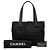 Borsa tote Chanel New Travel Line in nylon nero - vista 7