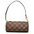Bolso de mano Louis Vuitton Damier Ebene Papillon Pochette Marrón
