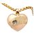 Colgante Chopard Happy Diamonds Love Oro 750/18K Brillantes Corazón Lujo 43cm