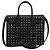 Autre Marque Saint Laurent Paris Sac de Jour Leather x Studs 2Way Handbag in Black 347545
