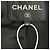 Abrigo Chanel de Tweed Negro con Ribetes de Cuero - vista 5