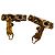 Orecchini a clip Chanel CC placcati oro con strass - vista 4