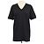T-shirt Dolce & Gabbana in cotone nero con logo applicato e scollo a V