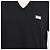 T-shirt Dolce & Gabbana in cotone nero con scollo a V e placca logo - vista 4