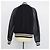 Giacca Bomber Gucci in misto tessuto nero e pelle con Horsebit - vista 3