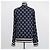 Giacca track Gucci in jacquard GG in cotone blu navy - vista 3
