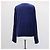 Giacca tuta in velluto Laurel blu navy e bianca Casablanca - vista 3