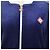 Giacca tuta in velluto Laurel blu navy e bianca Casablanca - vista 4