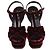Autre Marque Sandali platform Tribute in velluto bordeaux Saint Laurent