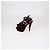 Autre Marque Sandali platform Tribute in velluto bordeaux Saint Laurent - vista 4