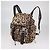 Mochila cargo Dolce & Gabbana de tela acolchada marrón con estampado de leopardo - vista 2
