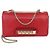 Valentino Rockstud Va Va Voom Chain Clutch aus rotem Leder