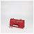 Valentino Rockstud Va Va Voom Chain Clutch aus rotem Leder - Ansicht 2