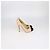 Chanel Beige,Black Leather Platform Cap Toe Pumps - view 3