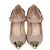 Valentino Beige Quilted Leather Rockstud Ankle Strap Cap Toe Pumps