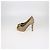 Décolleté platform con punta chiusa Chanel Beige, Gold in camoscio e pelle - vista 4