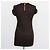 Top senza maniche con zip Givenchy in viscosa e pelle marrone - vista 3