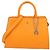 mala Tote Cybill Média em Couro Laranja Aigner