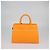 mala Tote Cybill Média em Couro Laranja Aigner - vista 3