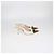 Décolleté Slingback Bepointy in pelle Avorio e Marrone Valentino - vista 3