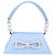 Borsa Samantha Mach & Mach in raso azzurro con piccolo doppio fiocco